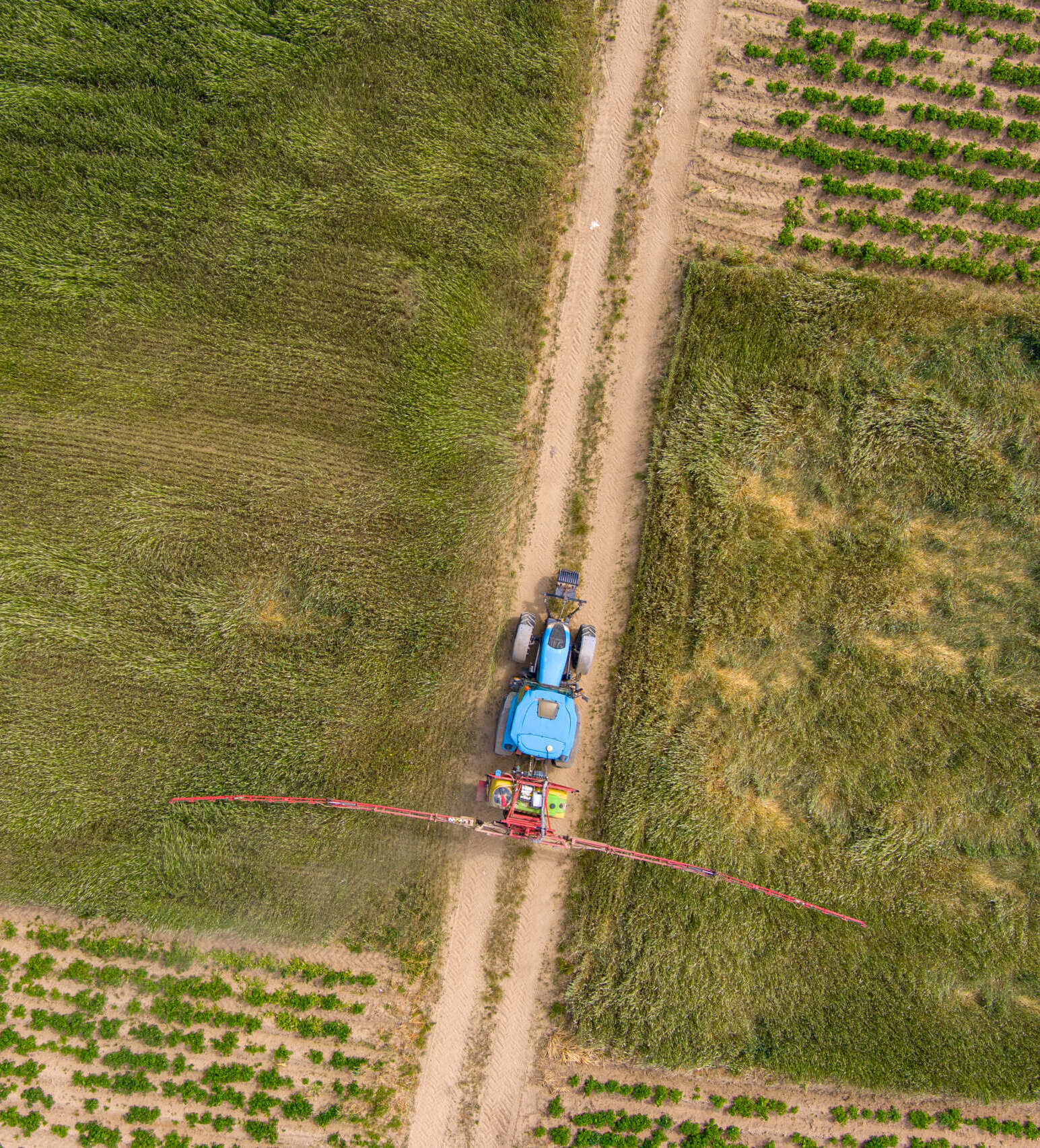 working spraying machine